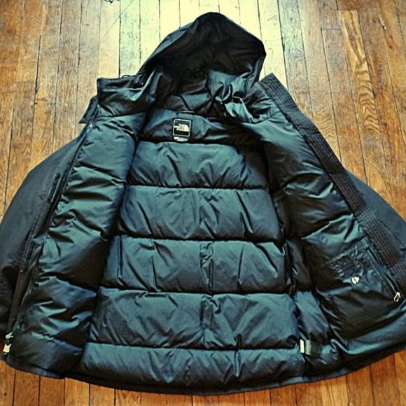 The North Face Women's Hyvent Goose Down Hooded Parka Coat Jacket in Black - Picture 3 of 16